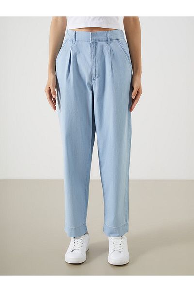 LC Waikiki Pantaloni de damă, cu talie elastică, crocodil