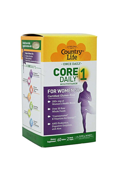 COUNTRY LIFE كور ديلي 1 للنساء فوق سن الخمسين، أقراص، 60 قرصًا