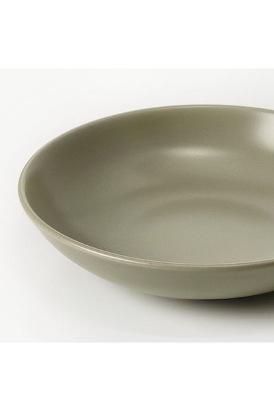 IKEA FÄRGKLAR Deep Plate, Matte Green, 19 cm