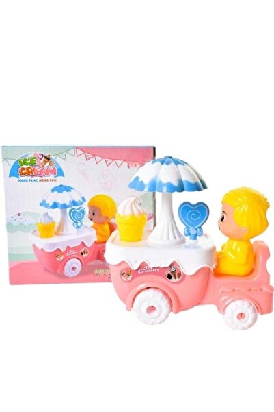 Toybox عربة آيس كريم صغيرة لعبة سيارة حلوى آيس كريم منزل شاحنة آيس كريم مضحكة...