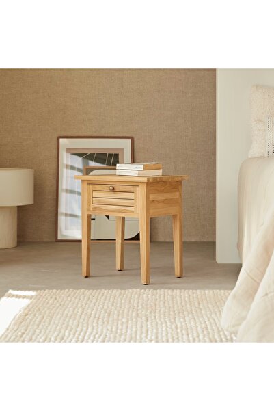 ŞafakMobilya Loggia Masif Ahşap Natural Komodin