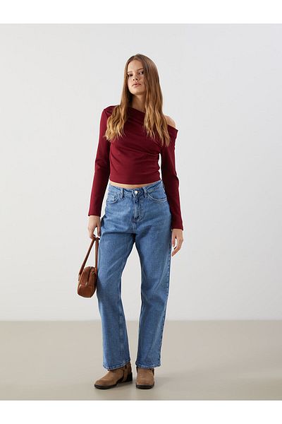 LC Waikiki Straight Fit Γυναικείο Jean Παντελόνι