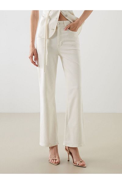 LC Waikiki New Season Wideleg Women's Jean Trousers - S5Qf21Z8