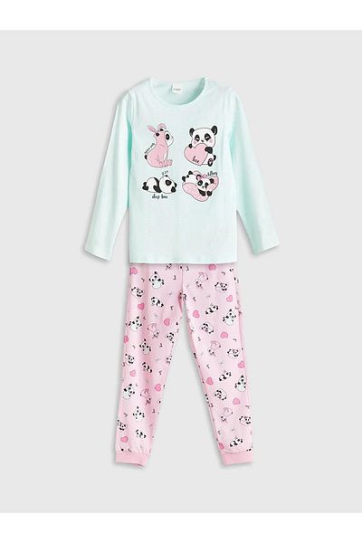 LC Waikiki Lcw Kids Crew Neck Girls Pajamas Set (W5)