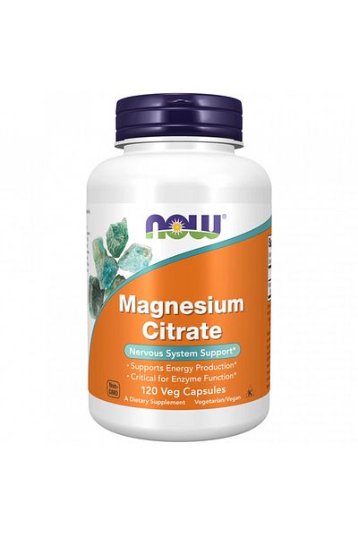 Now Magnesium Citrate, 400 Mg, Caps, 120'S