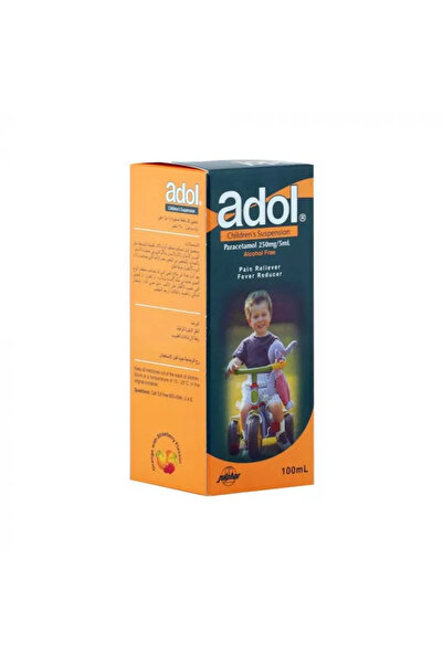 Adol معلق، مسكن للألم وخافض للحرارة، 250 ملغ، 100 مل