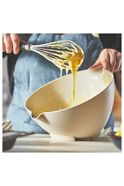 IKEA VISPNING Mixing Bowl, Beige, 3.0 L