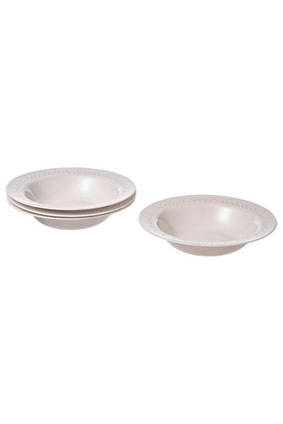 IKEA PARADISISK Deep Plate, Ivory-White, 22 cm