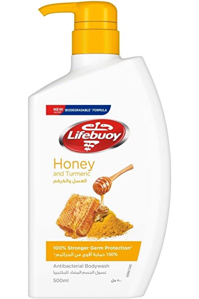 LİFEBUOY Antibacterial Body Wash with Honey & Turmeric, 500 ml