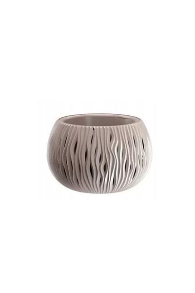 Prosperplast Decorative Flower Pot, Round, Brown, 20.75 L, 47.8 x 30 cm, Sandy Bowl