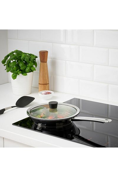 IKEA كلوكرين غطاء مقلاة، زجاج، 25 سم