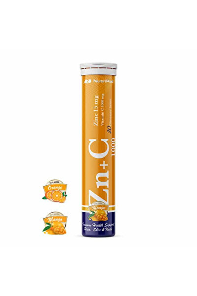NUTRIPAD Vitamin C 1000+Zinc, Effervescent, 20's