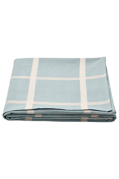 IKEA مفرش طاولة NISSÖGA، أزرق، ‎145 × 240 سم