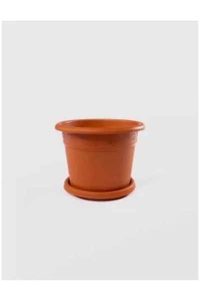 Prosperplast Decorative Flower Pot, Round, White, 5.1 L, 23.5 x 20.7 cm, Furu