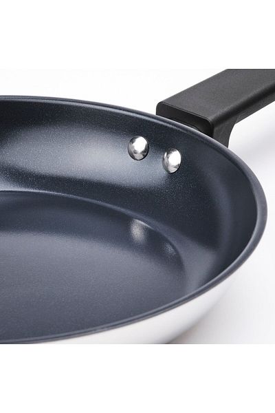 MIDDAGSMAT Frying Pan, Non-stick/Stainless Steel, 24 cm