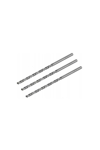 drel Burghiu metalic, lung, set de 3 bucăți, 2 x 85 mm,