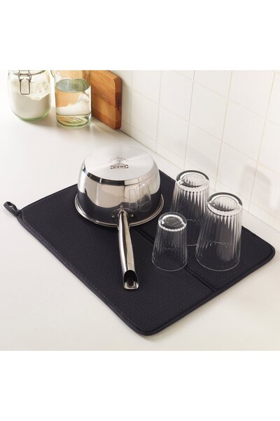 Nysköljd Dish Drying Towel, Dark Gray, 44 x 36 cm