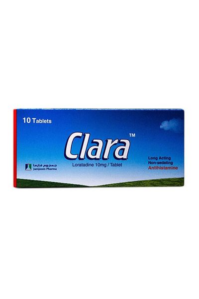 Clara Tablets, Antihistamine, 10 Tablets, 10 Mg