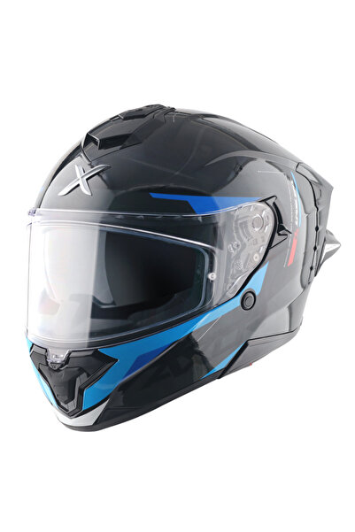 AXOR Brutale Kryptic Kask Black Blue - Pinlock Dahil