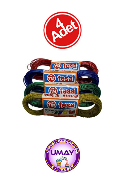 Tesa 10-метровий балконний мотузок для білизни, покритий ПВХ, сталевий (4 штуки)