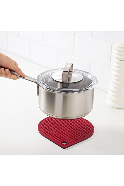 IKEA 365+ GUNSTIG Pot Holder, Magnetic, Red/Dark Gray