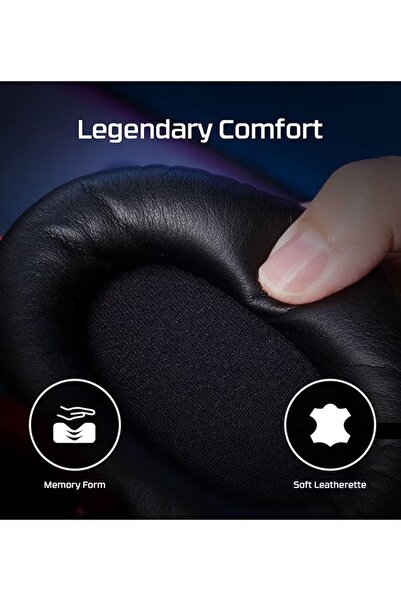 HyperX سماعة رأس للألعاب Cloud II لأجهزة الكمبيوتر الشخصية وPS4 وXbox One وNintendo Switch باللون الأحمر السلكي