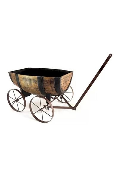 Strend Pro Flower pot barrel type with cart, 41.5 x 29 x 19 cm, Strend Pro
