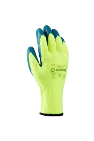 NEO Rukavice z kozí kůže, šedo-bílé, velikost 9",