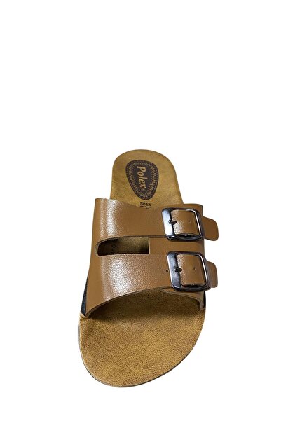 POLEX Women's Double Buckle Flat Sole Slippers