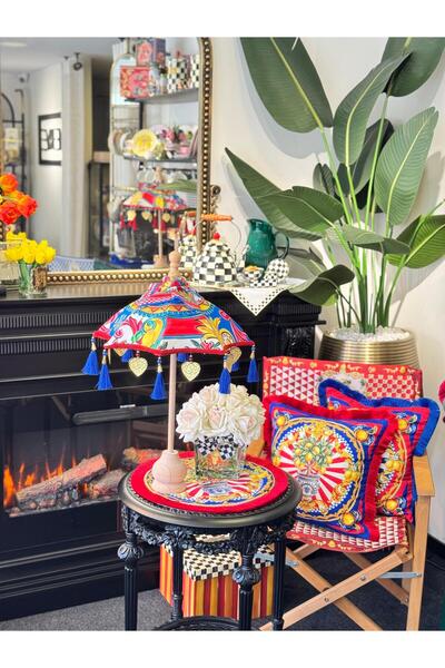 Merve Kaymakcı ALBEROBELLO BALİ ŞEMSİYESİ - Mavi