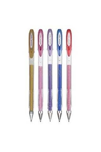 Unibal UNIBALL SİGNO NOBLE METAL 0.8 MM 5Lİ JEL KALEM SET