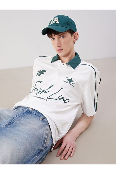 LC Waikiki New Season Polo Neck Printed Men's T-Shirt - S5Rk96Z8