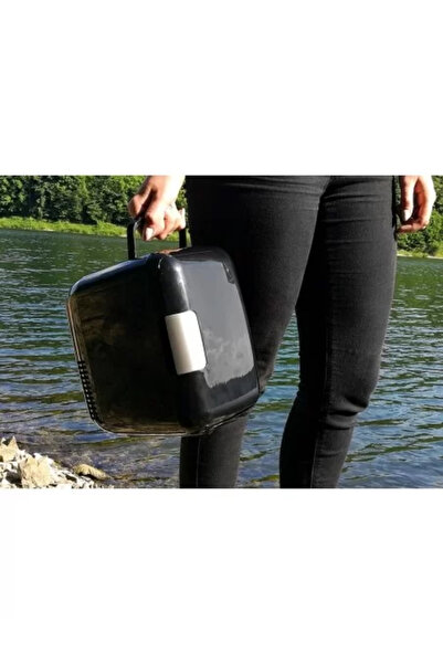 JollyMag Frigider turistic, mini, 12 V/220 V, negru, 4 L, 17.5 x 23.5 x 25 cm, Malatec