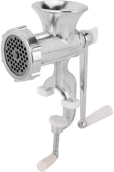 BUNCA Aluminum Alloy Manual Meat Grinder - Multifunctional for Making Burgers and Sausages - Size 10