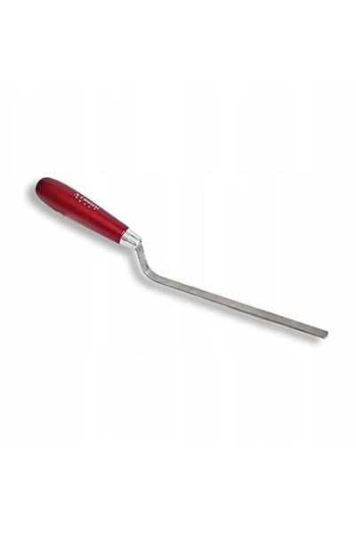 olejnik Mistrie inox, Olejnik, pentru rosturi, 6 mm, maner lemn, rosu