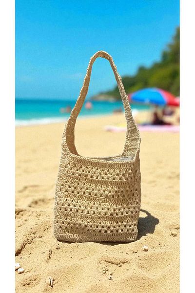 Butik Beyabags Hand Knitted Shoulder Bag