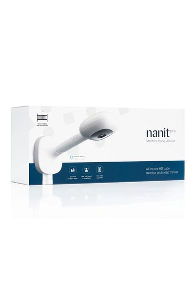 Nanit Plus Smart Sleep Tracking, Night Vision, Temperature and Humidity Sensors and 2-Way Audio Wall