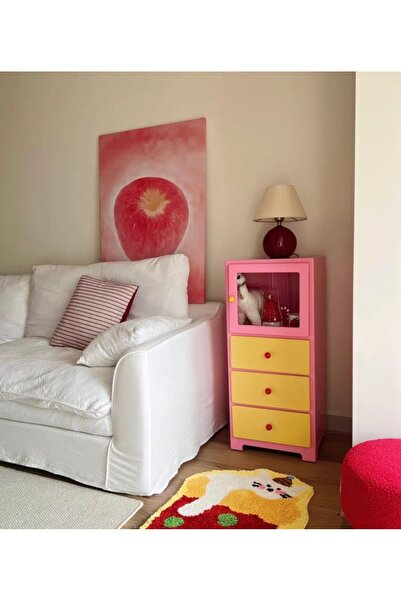 Dekor Mini kapaklı çekmeceli dolap
