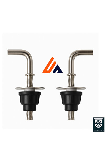 DESIPHON Alttan Sıkmalı Klozet Kapağı Menteşesi | Kapak Montaj Aparatı Vidalı Takım