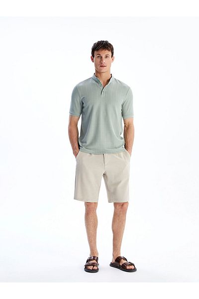 LC Waikiki New Season Judge Collar Men's T-Shirt - S5P563Z8