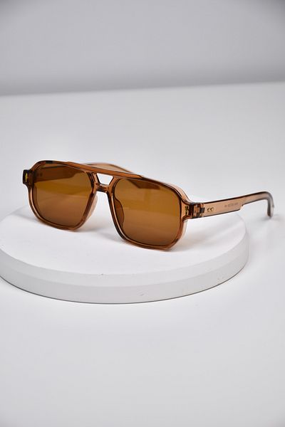 LOOKUP NEW Unisex Women Men Uv400 Protected Bone Drop Marginal Metal Detail Sunglasses