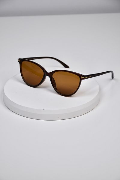 LOOKUP NEW Unisex Women Men Uv400 Protected Bone Cat Eye Metal Detail Sunglasses