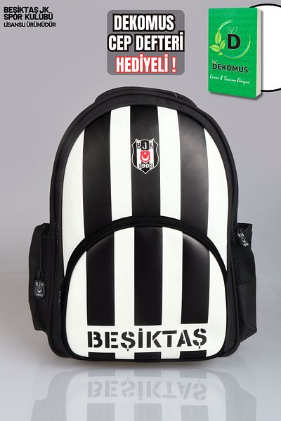 Beşiktaş "Dekomus Pocket Notebook with Gift" New Season Licensed School Bag