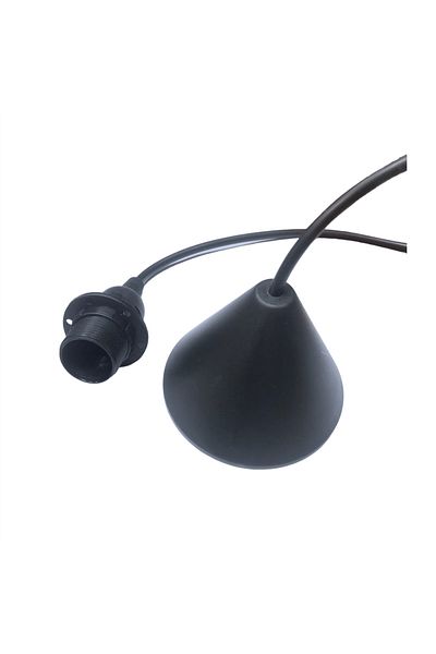 C&A&B KUZEY AVİZE Wired E27 Threaded Lampholder Ready Installation Black Color