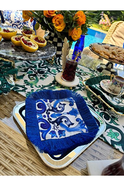 Merve Kaymakcı Marsi̇lya Presentation Napkin - Blue