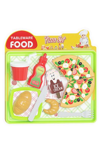 Uçar Oyuncak Tableware Food Pizza Set