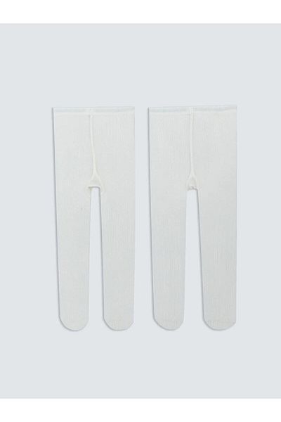 LC Waikiki Lcw Baby Basic Baby Girl Pantyhose 2-Pack (W5)