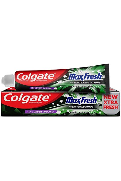 Colgate معجون أسنان ماكس فريش مع شرائح تبييض بفحم الخيزران 100 مل