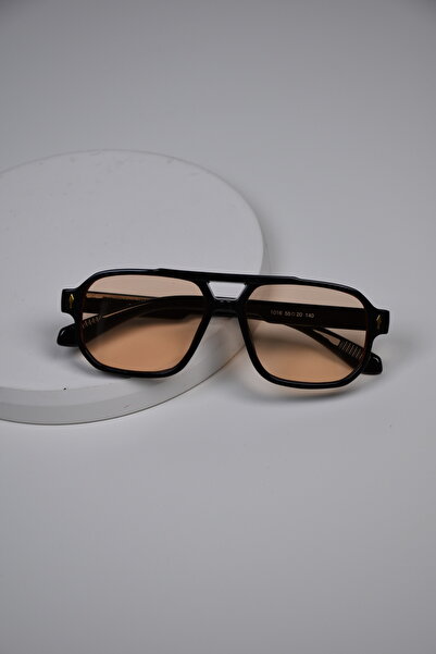 LOOKUP NEW Unisex Women Men Uv400 Protected Bone Drop Marginal Metal Detail Sunglasses