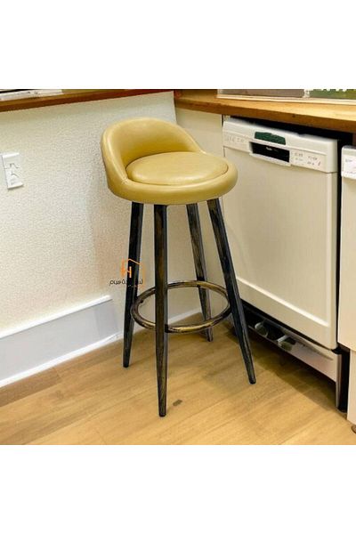 Al Saada Home Bar Chair - 105 x 60 x 60 cm - Dark Yellow
